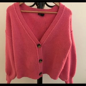 Pink knit sweater